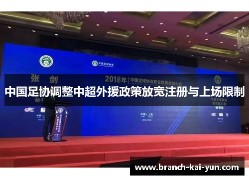 中国足协调整中超外援政策放宽注册与上场限制